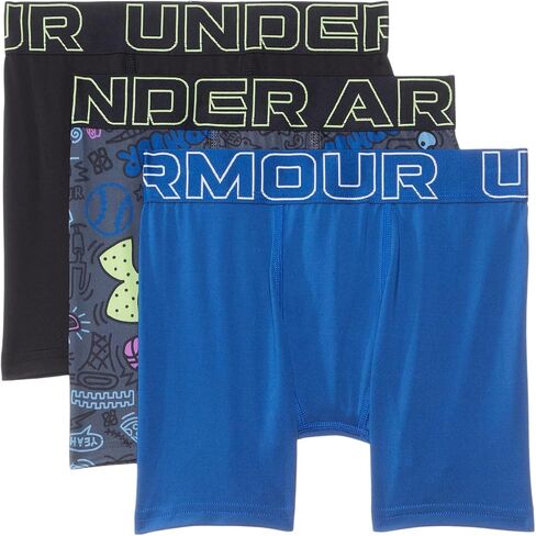 Under Armour UA PERFORMANCE TECH- PRINTS 3PK, Vine Green - Three Pack, YL in Saudi Arabia