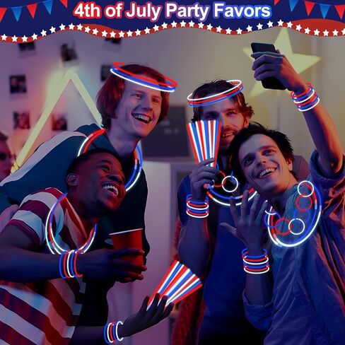 280 PCS Glow in the Dark Party Supplies New Years Eve Party Favors, 20 Glow Fiber Wands Sticks, 20 Led Glasses,120 Glow Sticks and 120 Connectors, Neon Glow Party Favors for New Years Birthday Wedding in Saudi Arabia