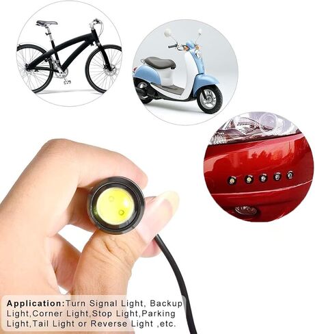 Kawell Universal 6 Pack High Power White 9W Led Eagle Eye Bumper DRL Fog Light Motorcycle Light Daytime Running Tail Backup Light Car Motor Clearance Marker Lights in Kuwait