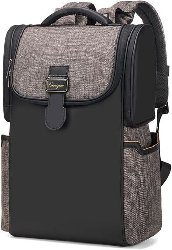 17.3 Large Laptop Backpack for Men Women 40l Travel Backpack Water Resistant Carry On Flight Anti-theft Computer Bag Expandable Rucksack Ergonomic Straps,Black in Saudi Arabia