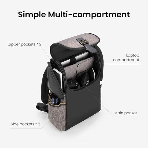 17.3 Large Laptop Backpack for Men Women 40l Travel Backpack Water Resistant Carry On Flight Anti-theft Computer Bag Expandable Rucksack Ergonomic Straps,Black in Saudi Arabia