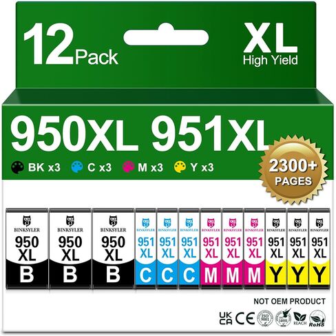 20-Pack 250 251 Ink Cartridges for Canon PGI-250XL CLI-251XL 250 251 Grey Ink Work for Canon Pixma iP8720 MG7120 MG7520 MG6320 Printer (5PGBK/3BK/3C/3M/3Y/3GY) in Saudi Arabia