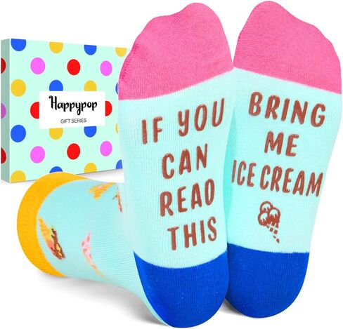 HAPPYPOP Funny Socks for Kids Food Socks - Fun Novelty Socks for Boys Girls 7-9 Years in Saudi Arabia
