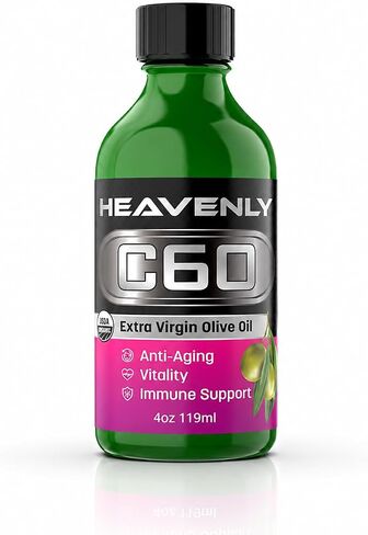 HNP Labs C60 Olive Oil Extra Virgin - Boost Energy & Mental Clarity, Powerful Antioxidants - Pure Carbon Fullerenes USA-Made, GMP Certified Organic Olive Oil Cold Pressed, Support Energy, Vigor in Kuwait