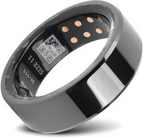 Smart Ring Health Tracker for Men & Women, Waterproof Fitness Sleep Heart Rate Blood Oxygen Tracker Ring, Bluetooth Fitness Tracker Ring Pedometer with APP for Daily Use in Saudi Arabia