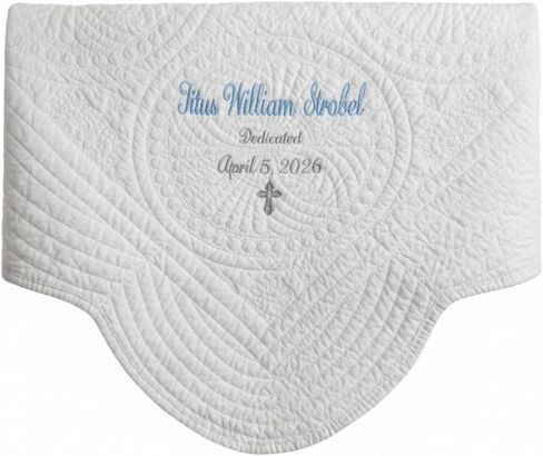 Personalized Baptism Blanket Gift for Baby Girl keepsake boys toddler keepsakes Christening newborn in Saudi Arabia