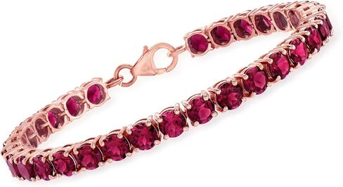 Ross-Simons 17.00 ct. t.w. Rhodolite Garnet Tennis Bracelet in 18kt Rose Gold Over Sterling. 7 inches in Saudi Arabia