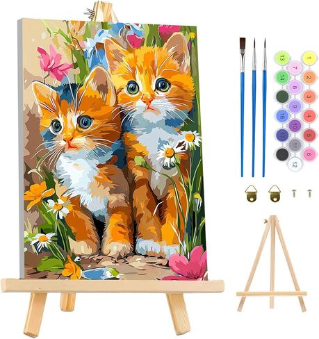 MAXBYE Framed Paint by Numbers Adult Kit, Women with Flowers Head DIY Acrylic Painting Paint by Number On Canvas with Frame, Arts and Crafts for Home Wall Decor 12x16inch in Saudi Arabia