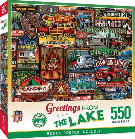 Masterpieces 550 Piece Jigsaw Puzzle for Adults and Family - Greetings from New York - 18"x24" in Saudi Arabia