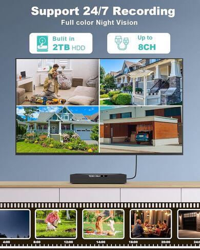 Security Cameras Wireless Outdoor/Indoor, 2K Magnetic Mount WIFI Cameras for Home Security with AI Motion Detection, 32G SD/Cloud Storage, Color Night Vision, 2-Way Audio in Saudi Arabia