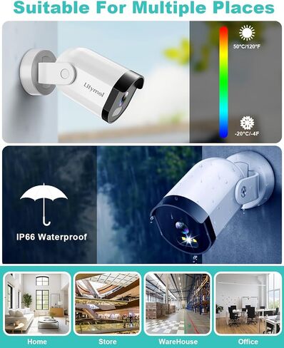 Security Cameras Wireless Outdoor/Indoor, 2K Magnetic Mount WIFI Cameras for Home Security with AI Motion Detection, 32G SD/Cloud Storage, Color Night Vision, 2-Way Audio in Saudi Arabia