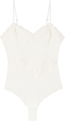 Woman's Pretty Flowers Tulle and Lace Bodysuit in Kuwait