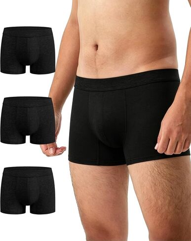 Battewa Leakproof Underwear for Men 50ML Urinary Absorbent Bladder Control Boxer Briefs Washable Reusable Incontinence Cotton Underpants for Prostate Surgery, Light Leaks 3 Pack (Large) in Saudi Arabia