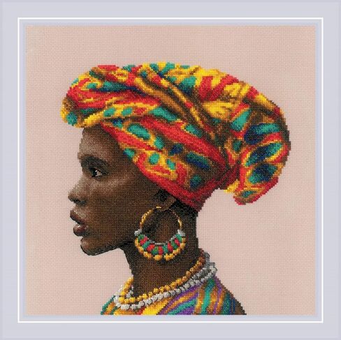 RIOLIS - Amazing Women. Middle East 2248, Cross Stitch Kits 11¾"x11¾, Cross Stitch Kits for Beginners & Advanced, Crossstitching Kits Adult, Counted Stitching Kits, Embroidery Kit in Kuwait