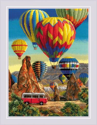 RIOLIS - Amazing Women. Middle East 2248, Cross Stitch Kits 11¾"x11¾, Cross Stitch Kits for Beginners & Advanced, Crossstitching Kits Adult, Counted Stitching Kits, Embroidery Kit in Kuwait