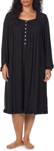 Eileen West Short Nightgown for Women - Eileen Soft Tencel Modal 36" Sleeveless Sleep Dress - Iconic Black, Large in Saudi Arabia