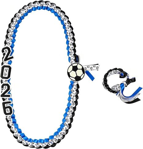 Graduation Leis Sport 2025 Graduation Ribbon Lei Graduation Necklace Ball Graduation Leis Class of 2024 Graduation for Student Graduation Gifts Party Supplies in Saudi Arabia