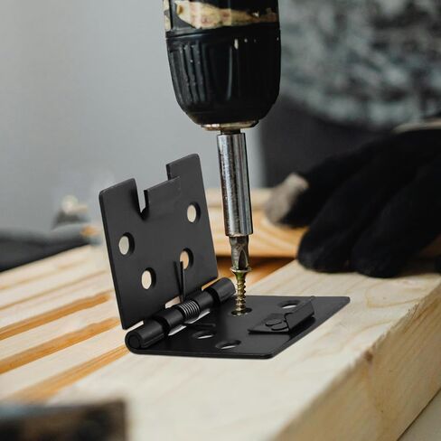 4 Pcs Black Square 90 Degree Self Opening Spring Hinge 2 Inch Length Metal Spring Loaded Hinge for Cabinets in Saudi Arabia