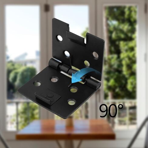 4 Pcs Black Square 90 Degree Self Opening Spring Hinge 2 Inch Length Metal Spring Loaded Hinge for Cabinets in Saudi Arabia