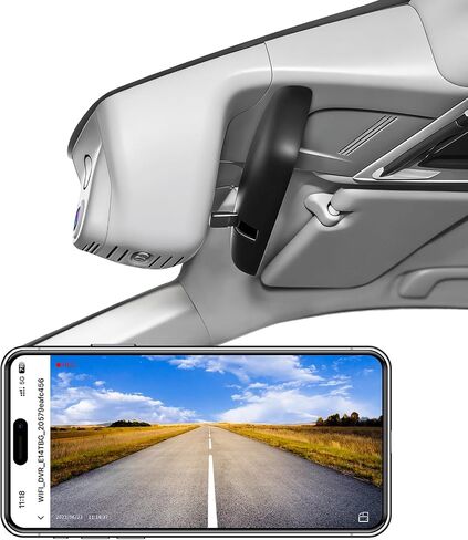 Honda CRV Dash Cam Front 4K & Rear 1080P Custom fit for Gen6 CR-V & CR-V Hybrid 2023 2024(Grey), Integrated OEM Look, UHD 2160P Video, WiFi & App, 128GB Card in Kuwait