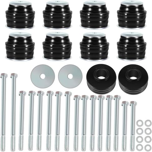 KF04060BK Body Mount Bushing Kit For Ford F250 F350 Super Duty 2008-2016 Polyurethane Body Cab Mounts & Hardware & Steel Sleeves (Black) in Saudi Arabia