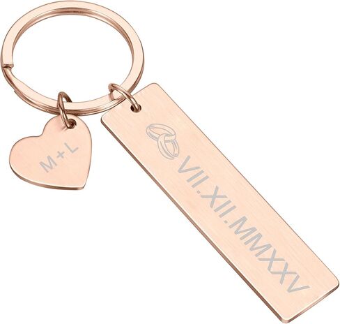 Personalized Brick Matching Couple Heart Keychain for Boyfriend Girlfriend Full Set A-Z Valentines Day Gift Christmas Him Couple Gifts Set Red 2023 Couple Idea Gifts Full Set A-Z Custom Gift in Saudi Arabia