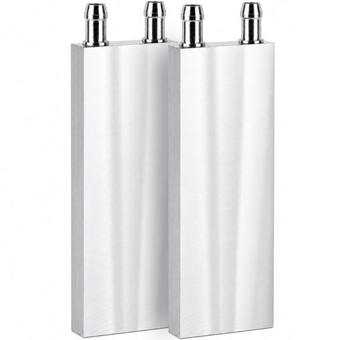 Aluminum Water Cooling Block,Liquid Cold Water Plate Heat Sink Water-Cooled Exchanger Head semiconductor Refrigeration Sheet CPU Graphics Radiator Heatsink Endothermic Head(40 x 160 x 12mm)2pcs in Kuwait