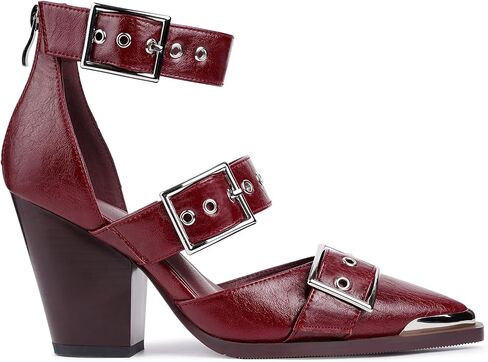 Western Heels for Women Closed Toe Wedges Shoes | Proving My Point Heels, Chunky Western Sandals, Block Strappy Buckle Heels, Shoes for Women Dressy Casual, Pointed Toe Pumps in Saudi Arabia