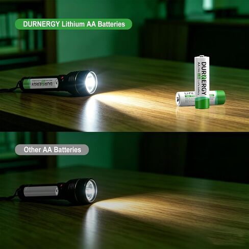 Lithium Batteries AA, AA Lithium Batteries 16 Pack, 1.5V Double A Battery FR6, 3400mAh Longest-Lasting Lithium AA Size Batteries in Kuwait