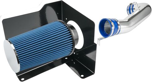 Cold Air Intake Kit with Filter Heat Shield for 2007 2008 Escalade 6.2L V8 (Blue) in Saudi Arabia
