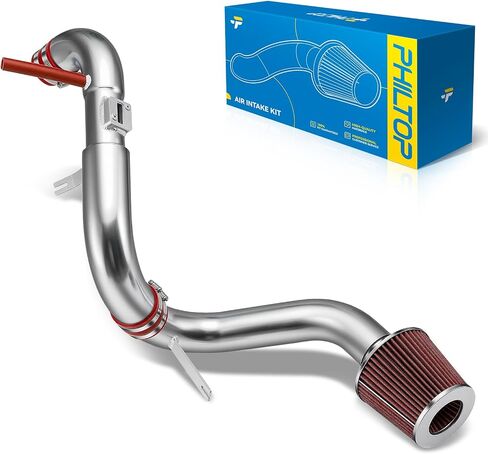 PHILTOP High Performance Aluminum Cold Air Intake System Kit with Filter for 2006-2011 Civic EX/LX/DX 1.8L Increase Acceleration and Engine Growl, Horse Power and Torque in Saudi Arabia