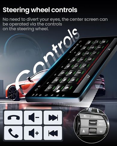 5G WiFi 8 Core Car Radio for Jeep Wrangler JK Compass with Carplay/Andriod Auto 10.1" HD Touchscreen Head Unit with Bluetooth GPS, FM, AHD Backup Camera 4+32GB in Saudi Arabia