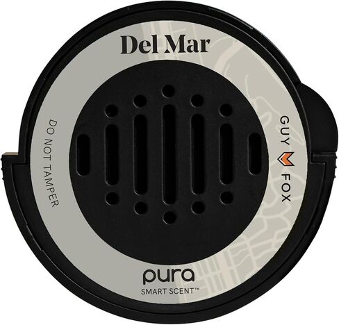 Pura & GUY FOX Car Scent Refill - Fragrance for Pura Car Diffuser - Clean & Safe Luxury Diffuser Scent - Long-Lasting Fragrance for 30 Days of Aroma - Must-Have - Del Mar in Saudi Arabia