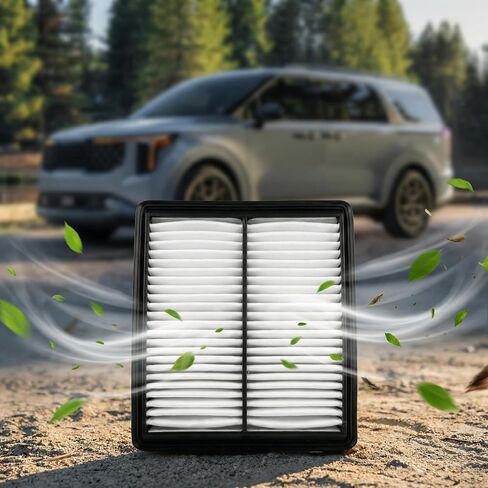 Engine air filter for Tundra (2022-2024),Sequoia (2023-2024),Replacement for 17801-F4010 (Red) in Saudi Arabia