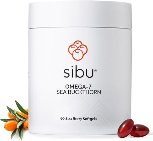 sibu Omega-7 Softgels, Premium Organic Himalayan Sea Buckthorn Oil (60ct, 30 Day Supply) – Supplement for Healthy Skin, Hair, Nails and Dryness in Saudi Arabia