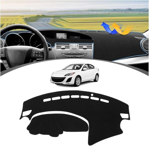 FIILINES Dash Cover for 1984-1988 Toyota 4Runner Pickup Truck, Dashboard Mat Dash Cover Accessories Sunshade Nonslip Mesh Protector No Glare Black in Kuwait