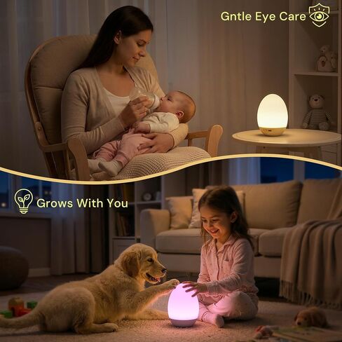 L LOHAS LED Night Light for Kids, 3D Dinosaur Night Light Plug in, Dusk to Dawn Nursery Night Lights, RGB+Soft White 3000K, 3 Lighting Modes, Room Decor, Children in Saudi Arabia