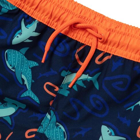 Lands' End Boys Chlorine Resistant Short Sleeve UPF 50 Rash Guard Swim Trunk Set in Saudi Arabia