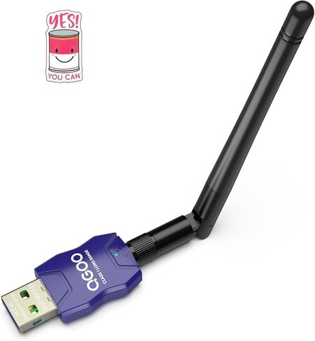 Class 1 Long Range Bluetooth Adapter for PC, QGOO USB Bluetooth Adapter for PC 5.3+EDR, Bluetooth Dongle Bluetooth Receiver Support Windows10/8.1/8/7（white-070） in Saudi Arabia