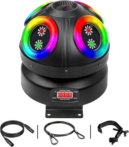 DJ Party Lights, 100w Moving Head Light with Beam Effect Scan Light, Infinite Rotation DJ Lights with Sound Activated for Wedding DJ Party and Live House in Kuwait