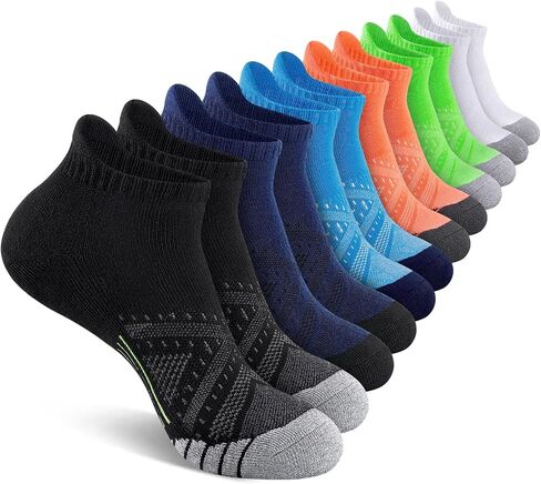10 Paris Mens Ankle Socks Cushioned Breathable Ahletic Running Casual Low Cut Socks for Men(shoe size 6-11) in Saudi Arabia
