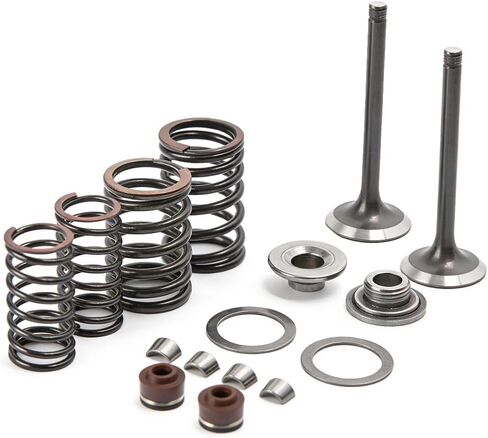 Mokuo GY6 Intake Valve and Exhaust Valve Assembly Kit Made of Alloy Steel,Fit for Chinese GY6 4-Stroke 50cc 139QMA 139QMB Engine Scooter Mopeds ATV Go Kart,64mm Length in Saudi Arabia