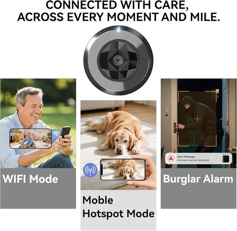4K Indoor Hidden Camera，Mini Camera with 30-Day Standby Time,APP Control Smart Motion Detection（Coal-Black） in Saudi Arabia