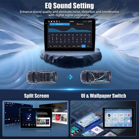 2+32G Android Car Stereo for Subaru Legacy Outback 2003-2009 with Apple Carplay Android Auto Mirror Link Change Theme 9 inch TouchScreen FM RDS DSP Bluetooth WiFi GPS+AHD Camera & MIC in Saudi Arabia