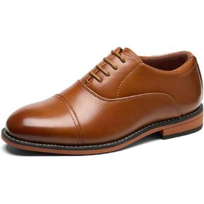 GINNI Boys Dress Shoes for Formal Church Wedding, Kids Uniform Oxfords for School Graduation, Comfortable Cap Toe Lace-Up Casual Oxford Oxford Shoes for Toddler/Little Kid/Big Kid in Saudi Arabia