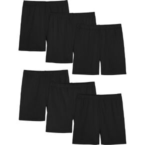 6 Pack Girls Bike Shorts Cartwheel Toddler Biker Under Dress Dance Multi-Color Kids Shorts Girls Clothes in Kuwait