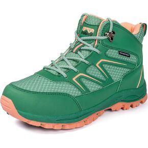 R CORD Lace Up Kids Hiking Boots Waterproof, Anti Slip Sole Protective Toe Cap, Ankle Support Breathable Outdoor Shoes for Boys Girls, Secure Traditional Lace Fit for Camping Rocky Trails and Frequent Outdoor Use in Kuwait