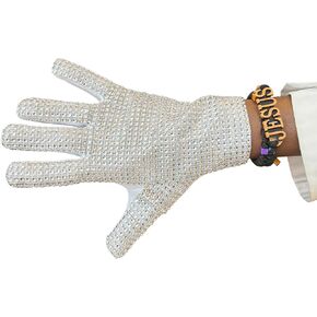 Rhinestone Glove for Wen Women Kids Fans Sequin Glove (Left glove for adult) in Kuwait