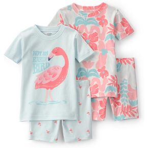 Carter's Girls' 4-piece Tight Fit Cotton Pajama Set in Kuwait