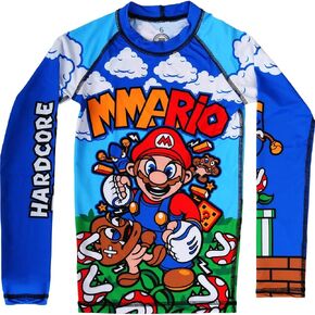 Hardcore Training Kids Rash Guard Compression Base Layer Tights Long Sleeve BJJ Fitness Workout Running Boxing in Saudi Arabia